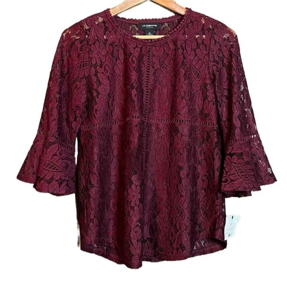 NWT! Liz Claiborne lace blouse - Picture 13 of 13